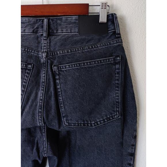 Everlane charcoal black button fly straight leg jeans size 27 - Picture 6 of 9